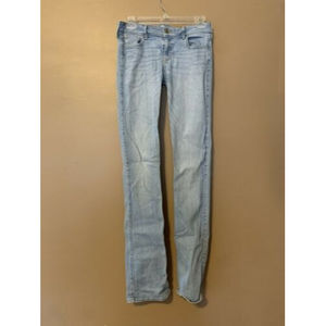 HOLLISTER Women’s Skinny Light Wash Denim Jeans Size 5L (27 x 33) Stretchy